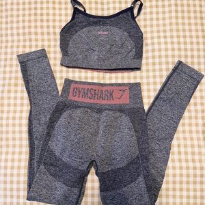 Gymshark Blue and Pink Workout Set